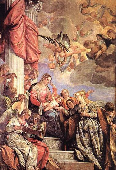 Paolo  Veronese The Marriage of St Catherine Spain oil painting art